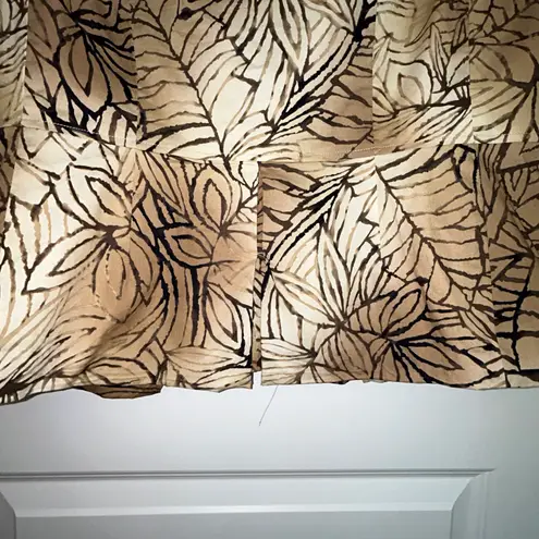 Coldwater Creek Floral Leaf Print Two Button Front Blazer Jacket