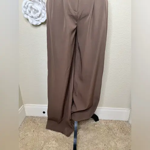 Princess Polly NTM: Chocolate Brown Archer High Waist Pants Sz 6