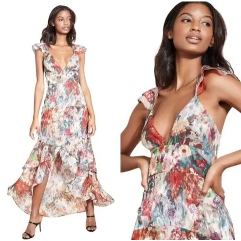 Hutch Coley Floral Maxi Dress Gown Multicolor Size 4