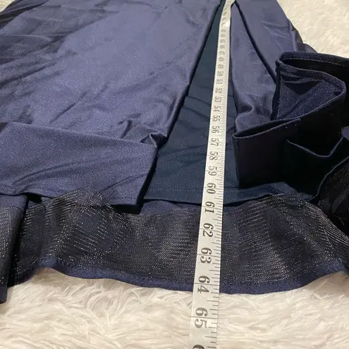 Cynthia & Sahar Luz Luxe Satin Stretch Formal Gown in Midnight Navy Size XXL