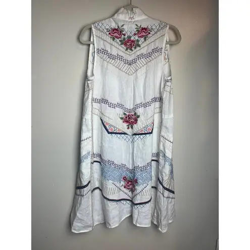Johnny Was  Sabine Novelle Embroidered Vest Sz. S