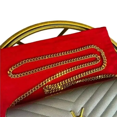 Yves Saint Laurent YSLwalllet on chain wok Gray