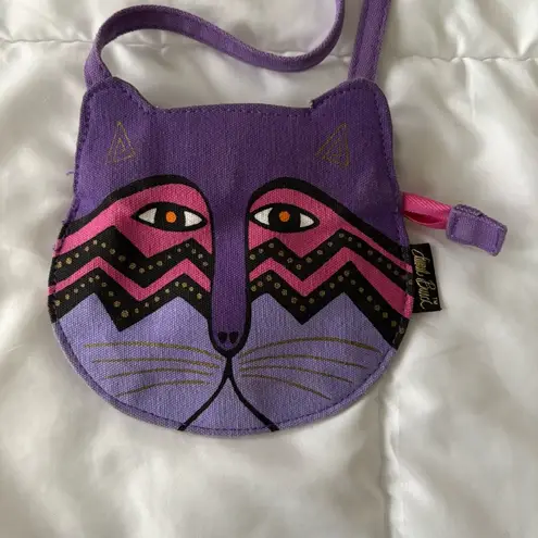 Laurel Burch Purple and Pink Cat Face Bag