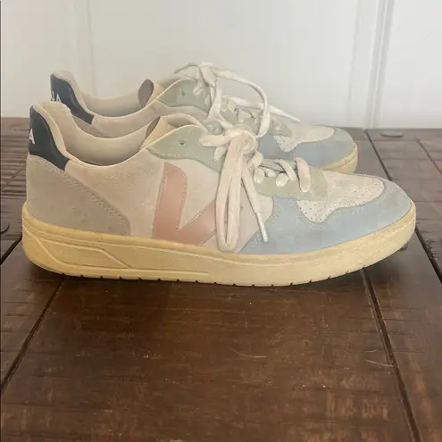 VEJA Suede V 10 Rainbow Colorway Sneaker Size Women's 9