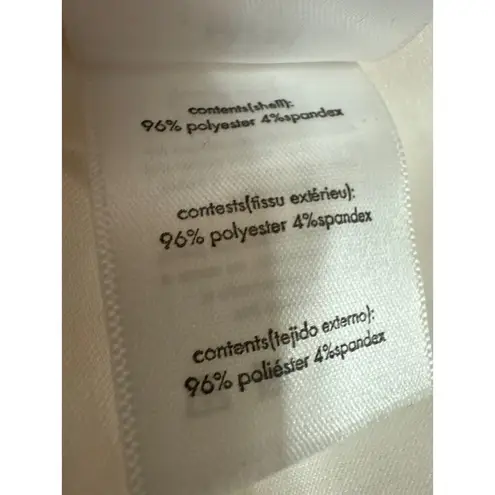 We Wore What Cream Floral Striped Sleeveless Cami Camisole Crop Tank Top Size M