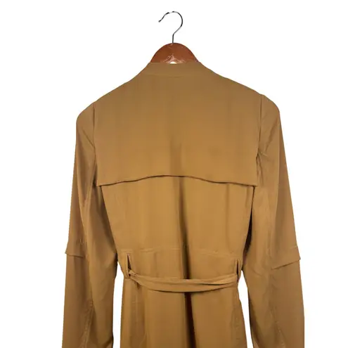 Babaton Aritzia Quincy Small Trench Coat Tan Brown Lightweight Duster Jacket
