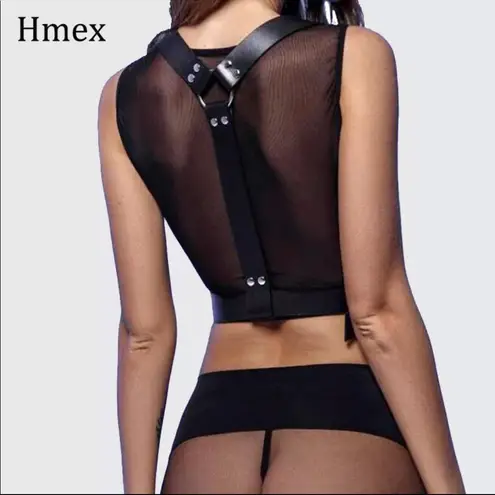 Harness Suspender O Ring Bondage Baddie Black