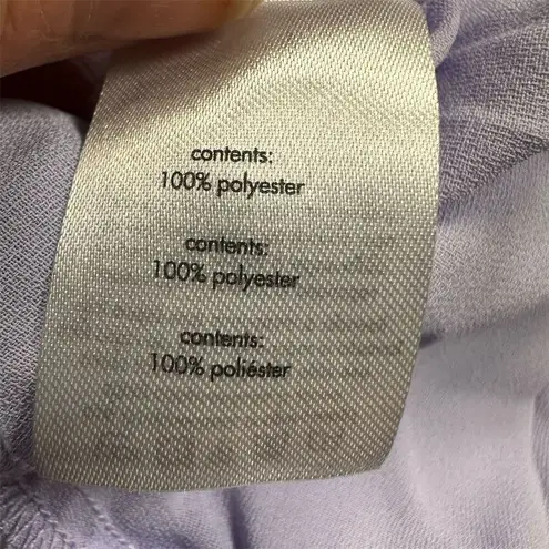 We Wore What NWT Women's Billow Sleeve Blouse Heather Purple Size L Open Back