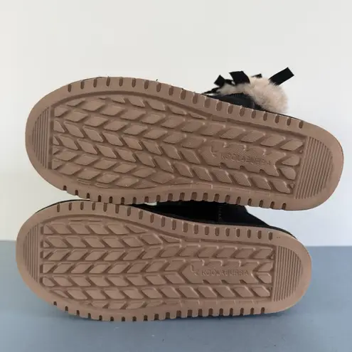 Koolaburra by UGG Victoria Tall Black Suede Bow Winter Boots Size 6