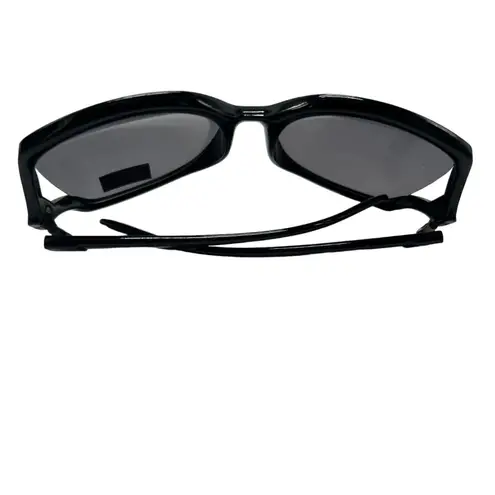 Solary Butterfly Round Face Cover Bug Eyes Sunglasses Oversized Polarized Black