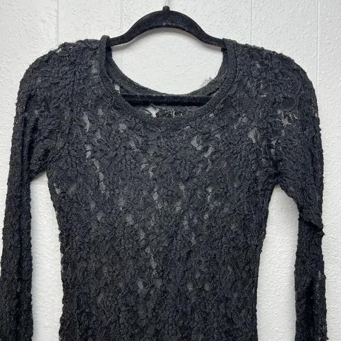 Lace Black Top XS Witchy Goth Whimsigoth Punk Rockabilly Festival Emo Renassance
