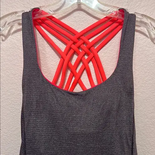 Lululemon  Free To Be Wild 2-in-1 Tank Top Black Cherry, Coral. Size 2