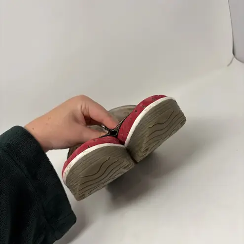 Fly London Yobe Yika Perforated Wedge Sandal Size 37 or US 6.5/7