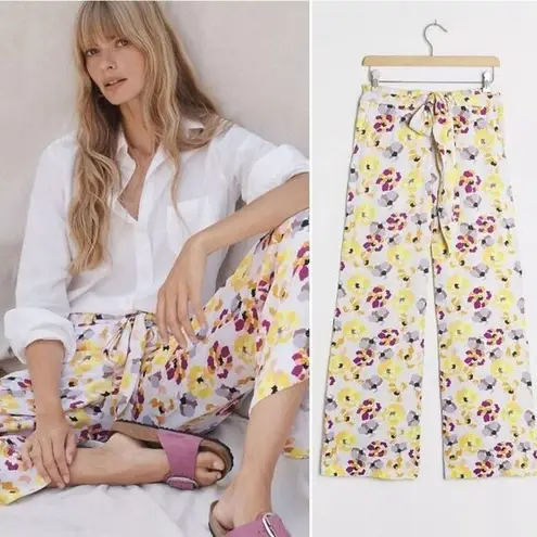 Anthropologie , New, Maeve Aliana Island Floral Print Wide Leg Pants, Size 8