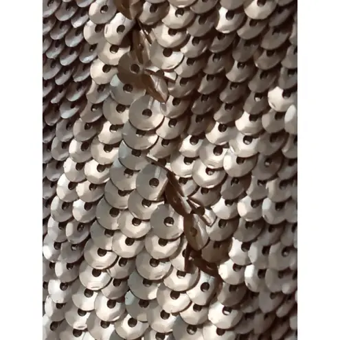 J. Crew Women’s Top Sequin Black Ribbon Zip Back Closure Gold MSRP $148 Size 8