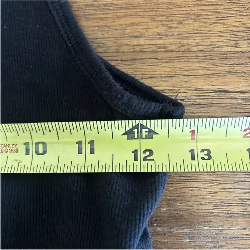 Victoria's Secret Victoria Secret Women Top Small Black Cropped Ribbed Racerback Tank Bralette