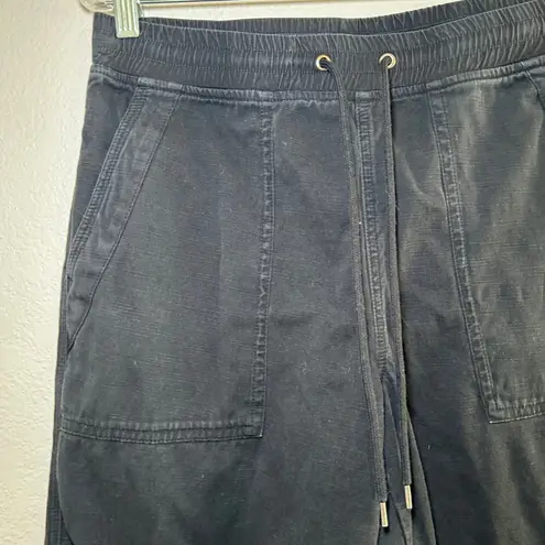 James Perse Standard black cargo wide leg pants women's small gorpcore utility