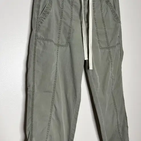 Lou & grey  Sage Green 100% Cotton Casual Cargo Utility Style Pants Size 6