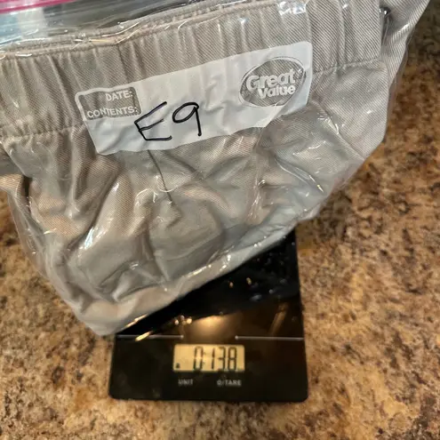 Pure Jill Womens M Wide Leg Crop Pants Elastic Waist Pull On Casual Comfy Beige Gray Size M