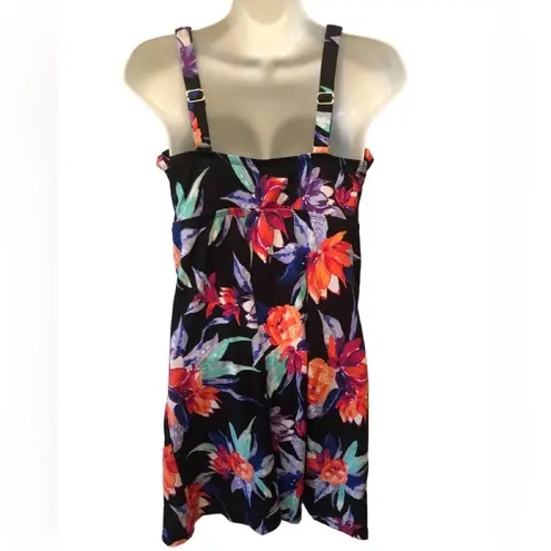 FULLFITALL Swimsuits Floral Swim Sz. 12 Dress Colorful Peek