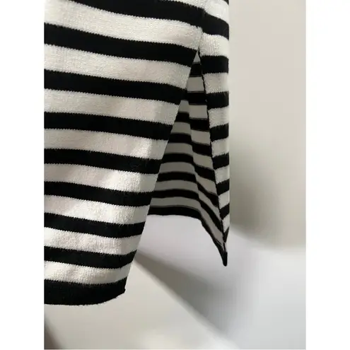 City Streets Striped Sweater Dress with Collar V