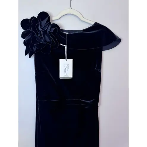 Chiara Boni La Petite Robe Fudo Velvet Gown Black Sz US 6 NWT $1190
