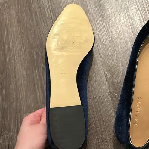 Talbots  Blue Velvet Flats Work Career Office Size 10