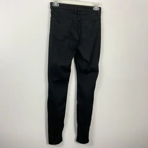 AllSaints Miller Black Coated Skinny Jeans Womens Size 26