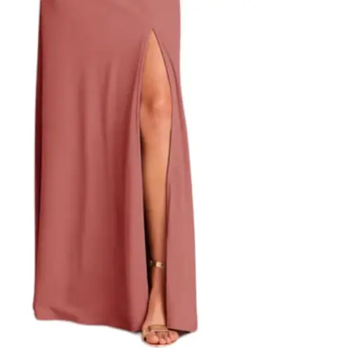 Birdy Grey MAUVE PINK MAXI SPLIT LEG GOWN S