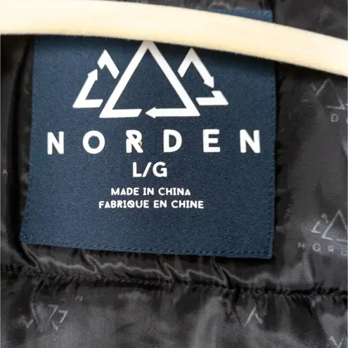 NORDEN Navy Blue Inga Maxi Parka Hooded Winter Jacket Coat Full Zip Womens Large