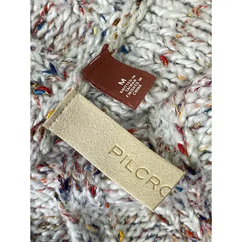 Pilcro Anthropologie Cowl Neck Sweater Medium Women's Marled Multicolor Knit