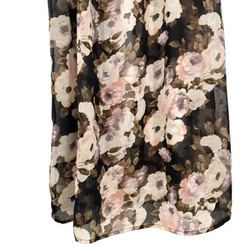 Floral Sheer Maxi Kimono Dress Coverup Size 3X