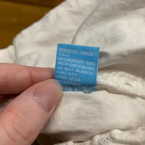 J. McLaughlin White Eyelet Cotton Midi Skirt Size 14 Pleated A-Line Pockets