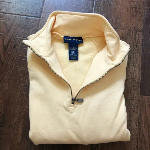 Charter Club pale yellow sweatshirt