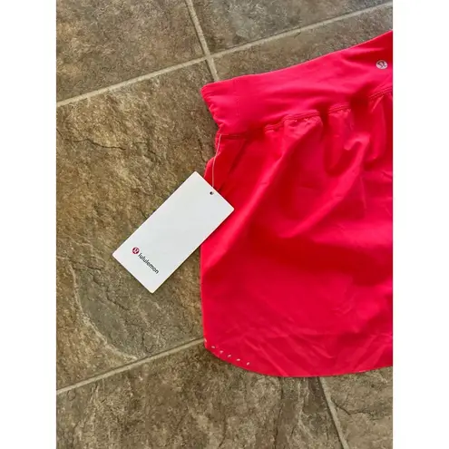 Lululemon  Find Your Pace High-Rise Lined Short 3" Love Red Size 12