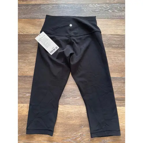 Lululemon  Align High Rise Crop 17” Black Size 8 NWT thumbnail 2