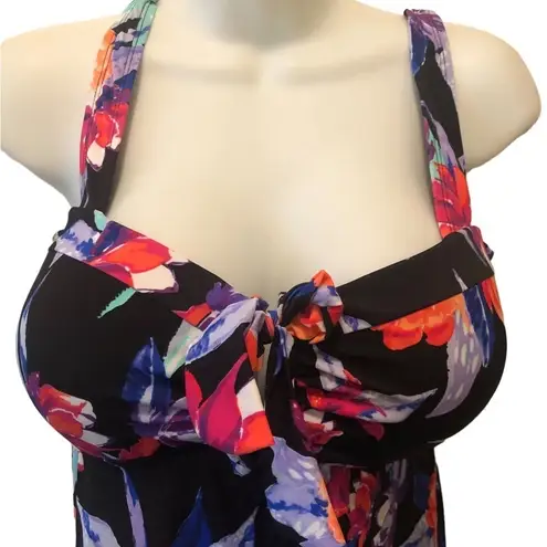 FULLFITALL Swimsuits Floral Swim Sz. 12 Dress Colorful Peek