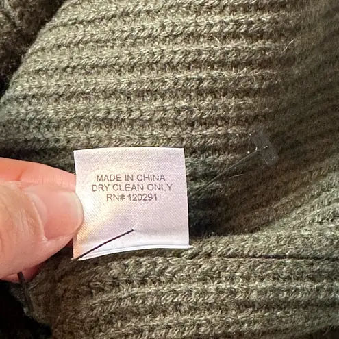 Michelle Mason Cold-Shoulder Ribbed Wool And Cashmere-Blend Sweater Green Small