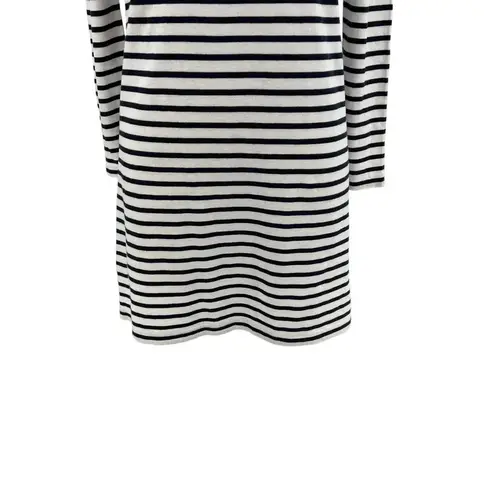 ALC Frank ALC A.L.C. Chapman Shift Dress Lace-Up Shoulder Navy White Striped Size Small - Image 7