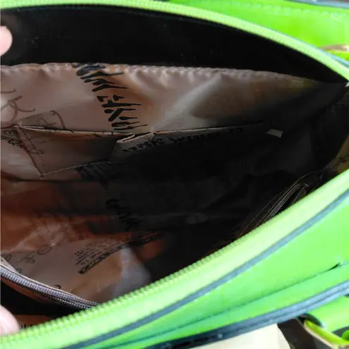 Hernan Bag Collection Women's Shoulder Bag Handbag Purse Croc Embossed Purse Green