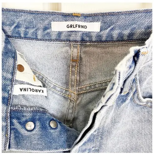 GRLFRND NEW x Revolve Karolina High-Rise E Street Distressed Skinny Jeans 27