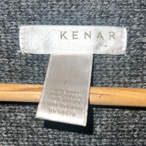Kenar Gray Women’s Cardigan Wool Blend Size Large