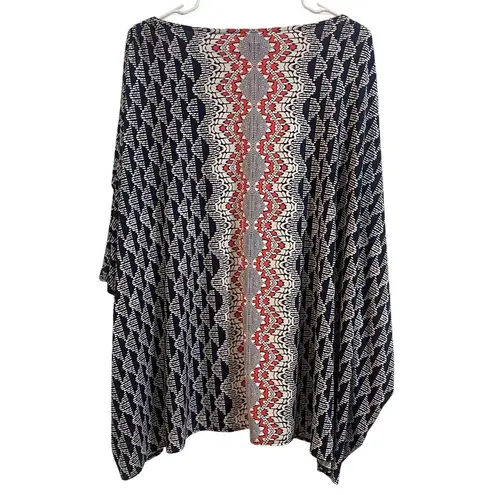 Alfani Woman Plus 3X Printed Cold Shoulder Blouse Black Pink Graphic Geo Print