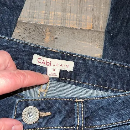 CAbi  Jeans Flare Dark Blue Mid Rise Jeans Size 4