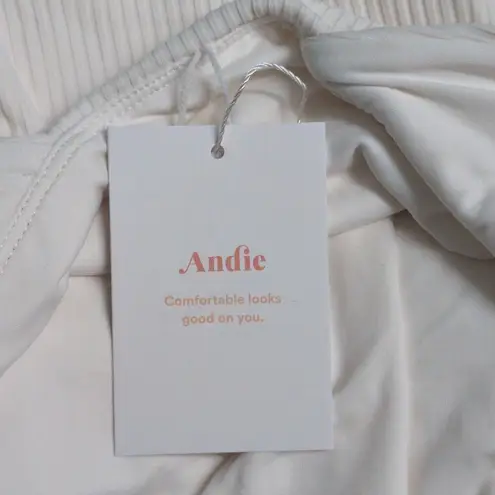 ANDIE Asbury Ribbed One Piece Coco High Neck Low Back Adjustable M New