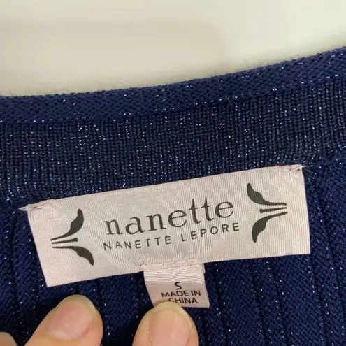 Nanette Lepore  Navy Sparkle Fit and Flare Dress