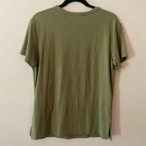 Wilfred Free Forest Green Crewneck Tee T-Shirt Stretch Lounge Women size Medium