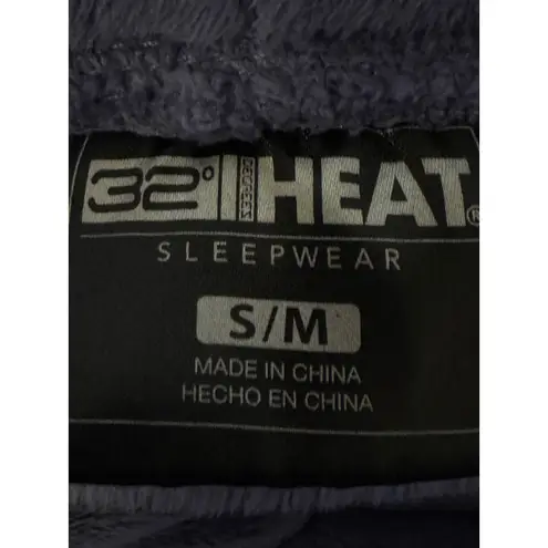 32 Degrees Heat 32 Degrees Purple Cozy Heat Sleepwear Fluffy Hoodie Dress S/M