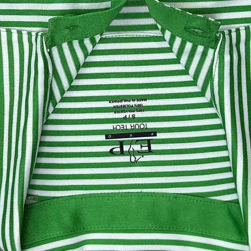 EP Pro Tour Tech Striped Golf Tennis Polos Tank Tops Pink Green Size Small