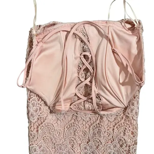 Miss Avenue NEW Pink Lace Bodycon Dress Size Small